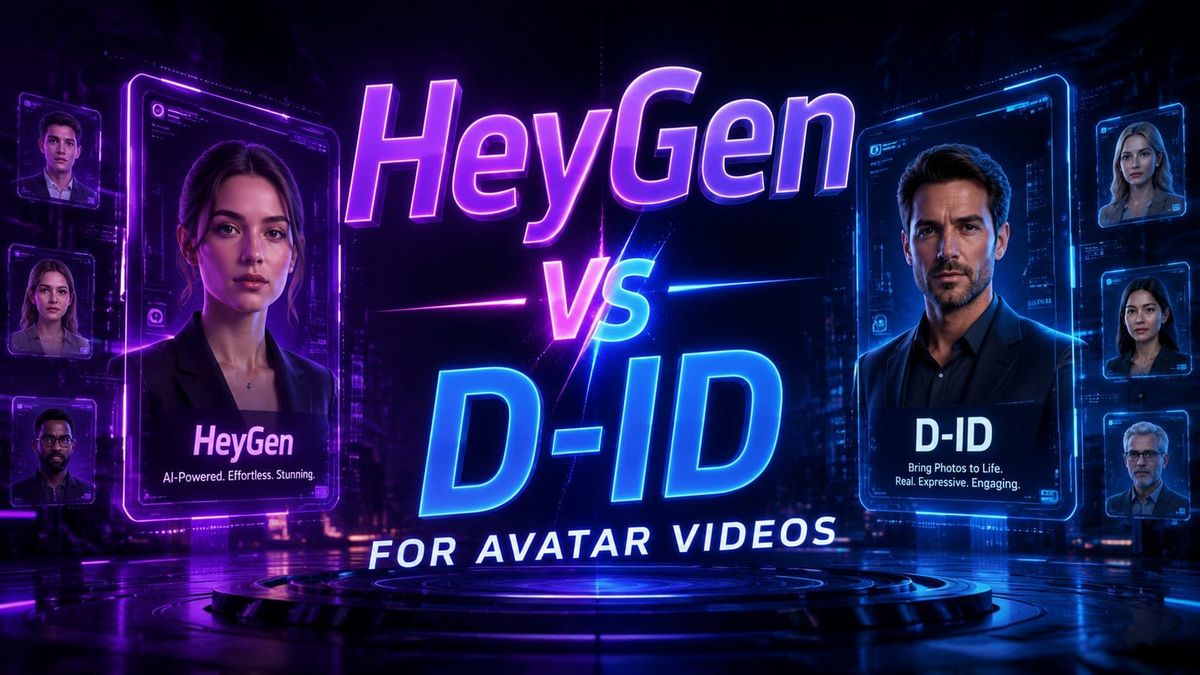 HeyGen vs D-ID para videos de avatares: Comparativa 2026