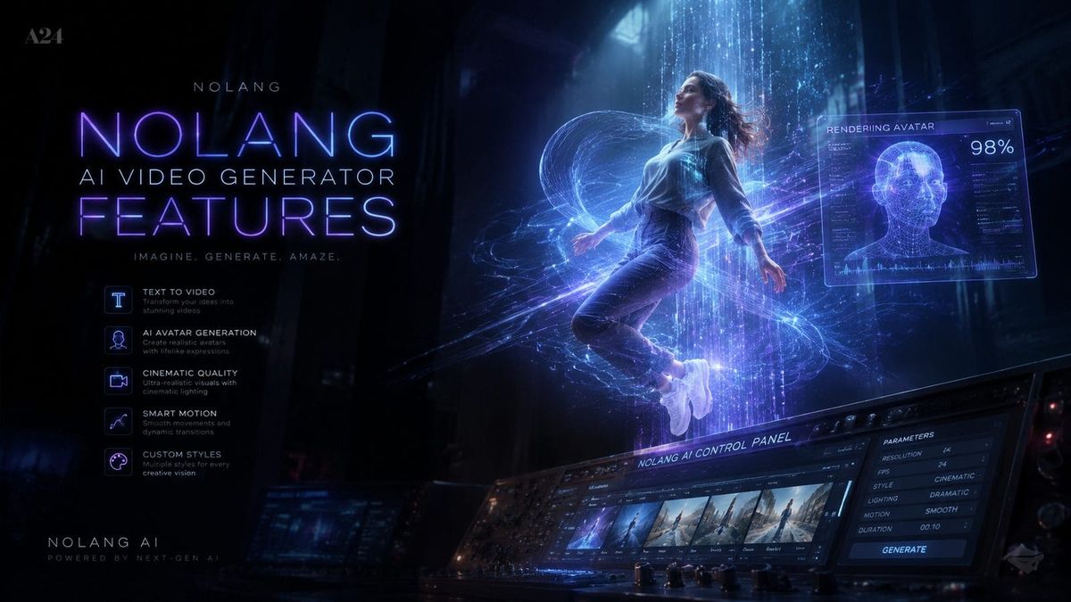 Nolang AI Video Generator Features – Leistungsstarke KI-Videotools