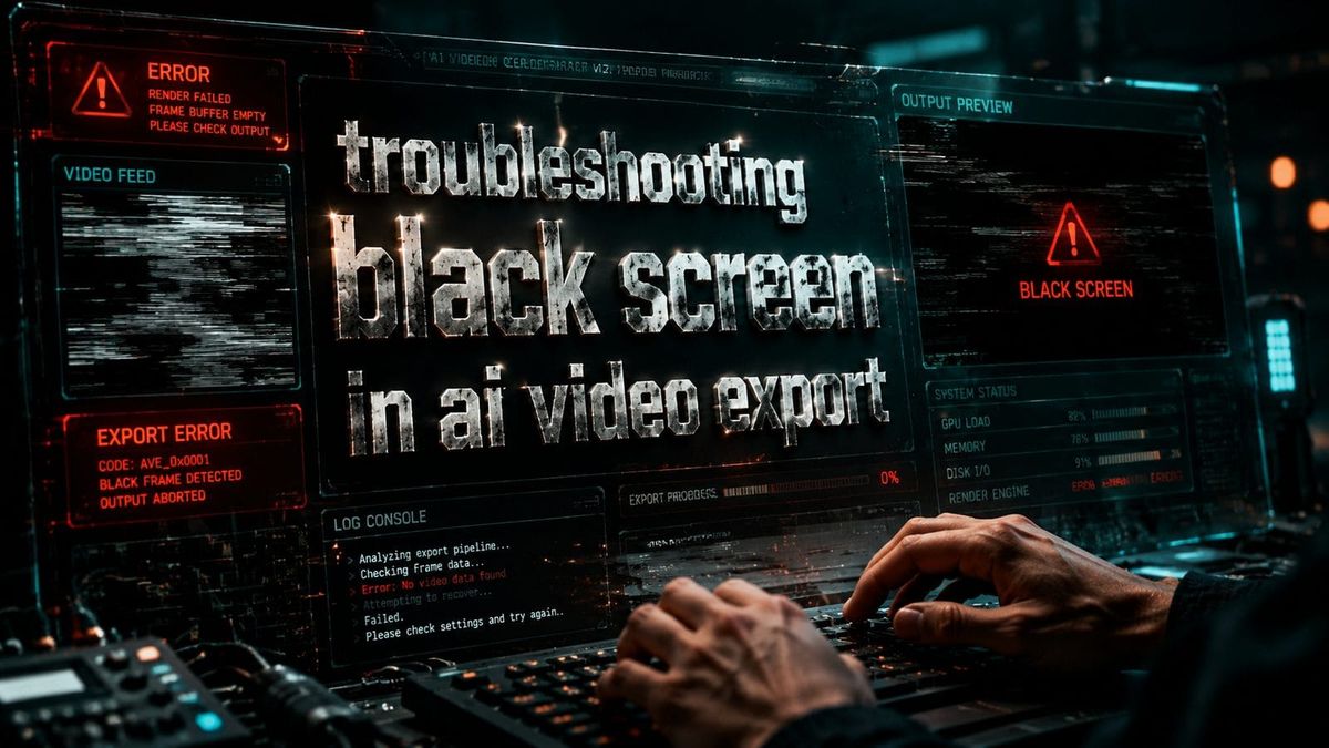 Why AI Video Exports Show Black Screens and How to Fix It (2026)