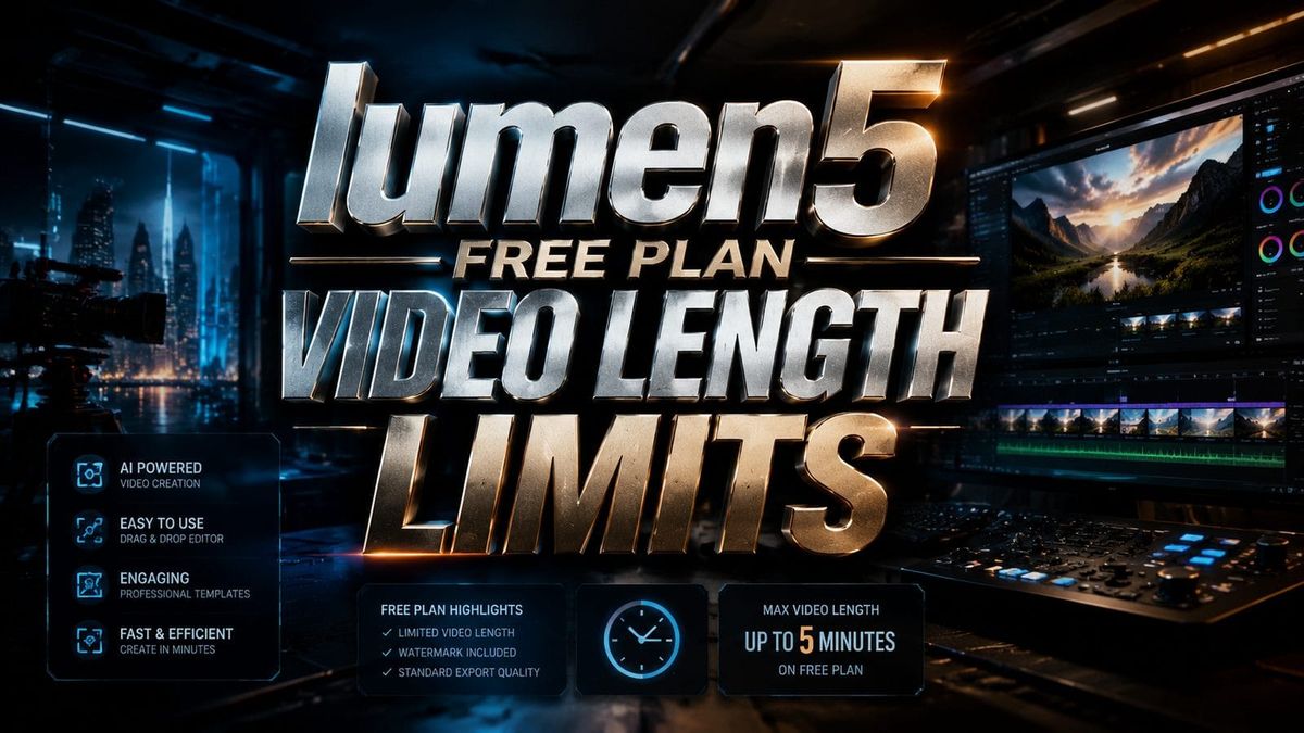 Lumen5無料プランの動画長制限を解説（2026年版）