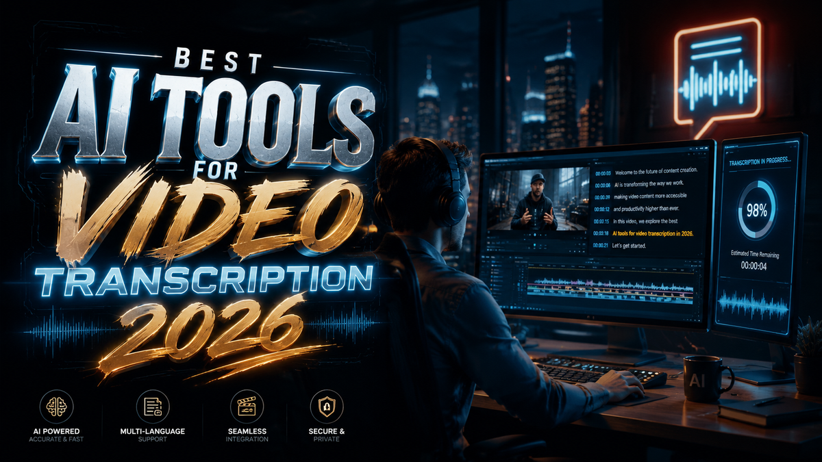 Melhores Ferramentas de IA para Transcrição de Vídeo 2026