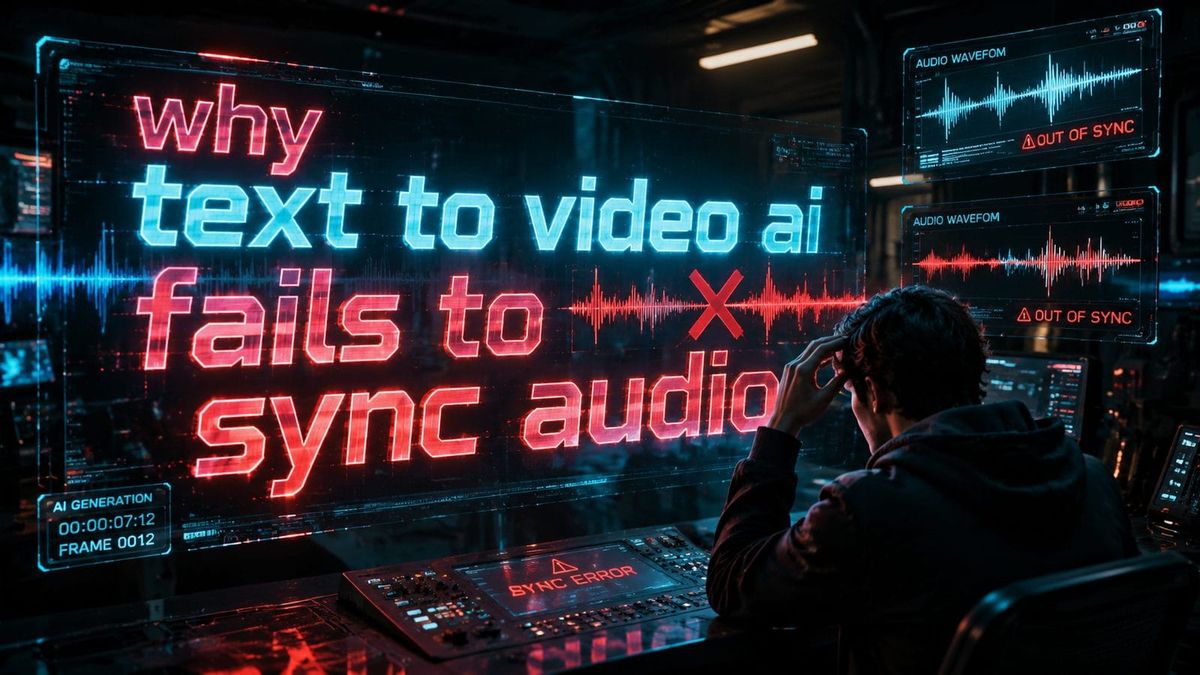 Why Text to Video AI Fails to Sync Audio and How to Fix It