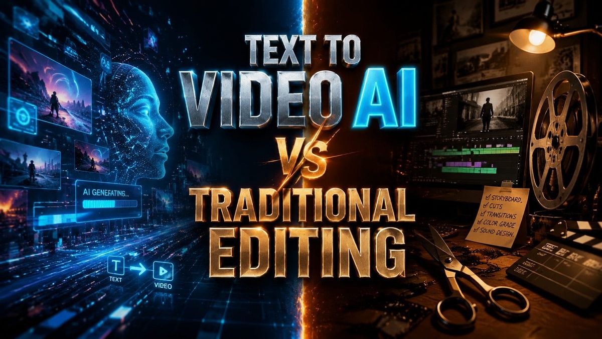 Text to Video AI vs Traditional Editing: Which Saves More Time in 2026?
