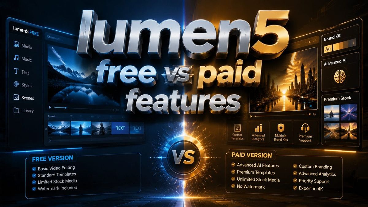 Lumen5 Gratis vs Pago: Comparativa de Funciones 2026