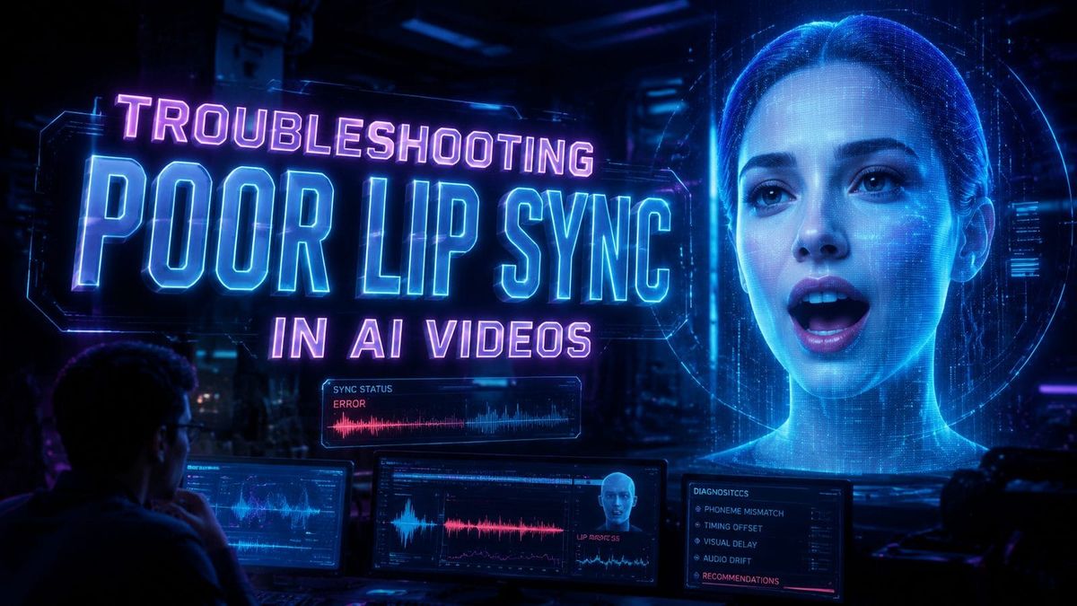 Why Poor Lip Sync Happens in AI Videos and How to Fix It (2026)