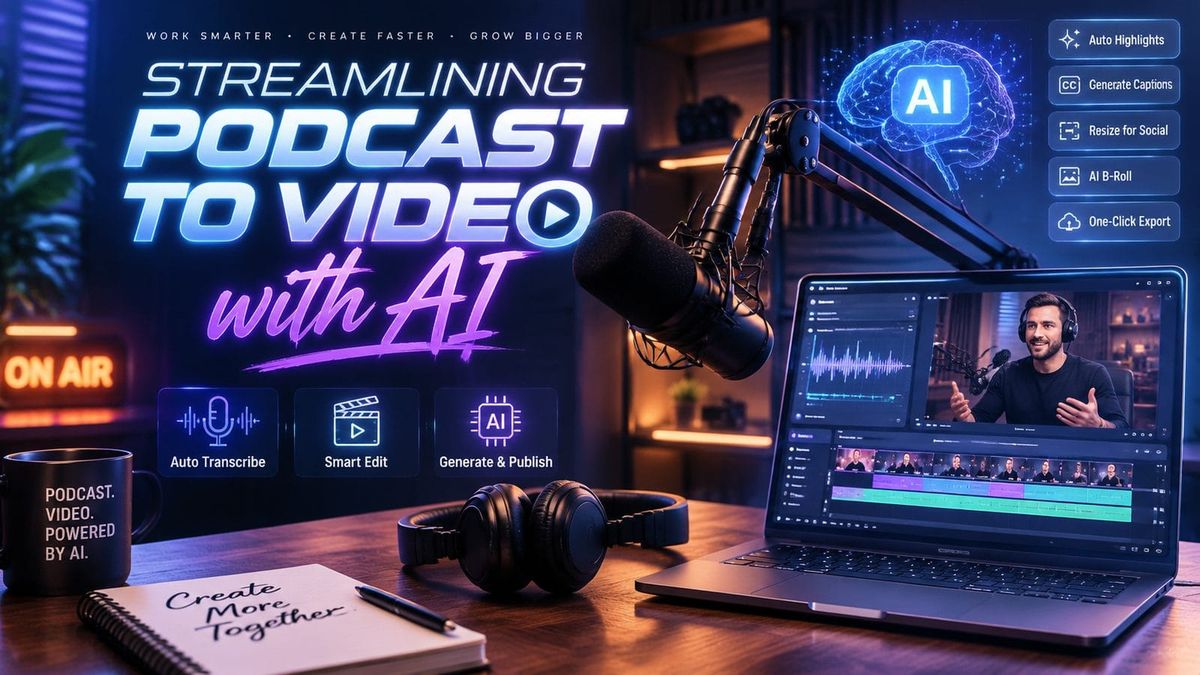 Step-by-Step Guide to Streamlining Podcast to Video with AI (2026)
