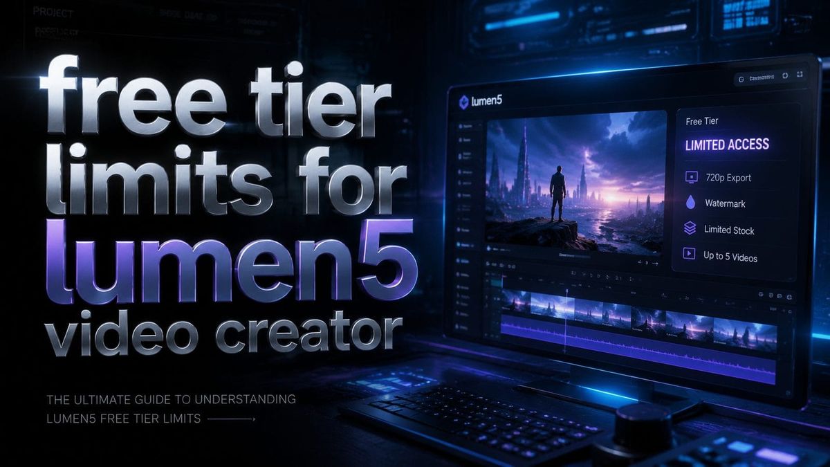 Límites del plan gratuito de Lumen5 para creadores de videos