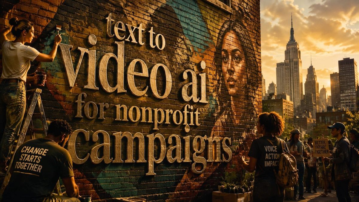IA de Texto para Vídeo para Campanhas sem Fins Lucrativos