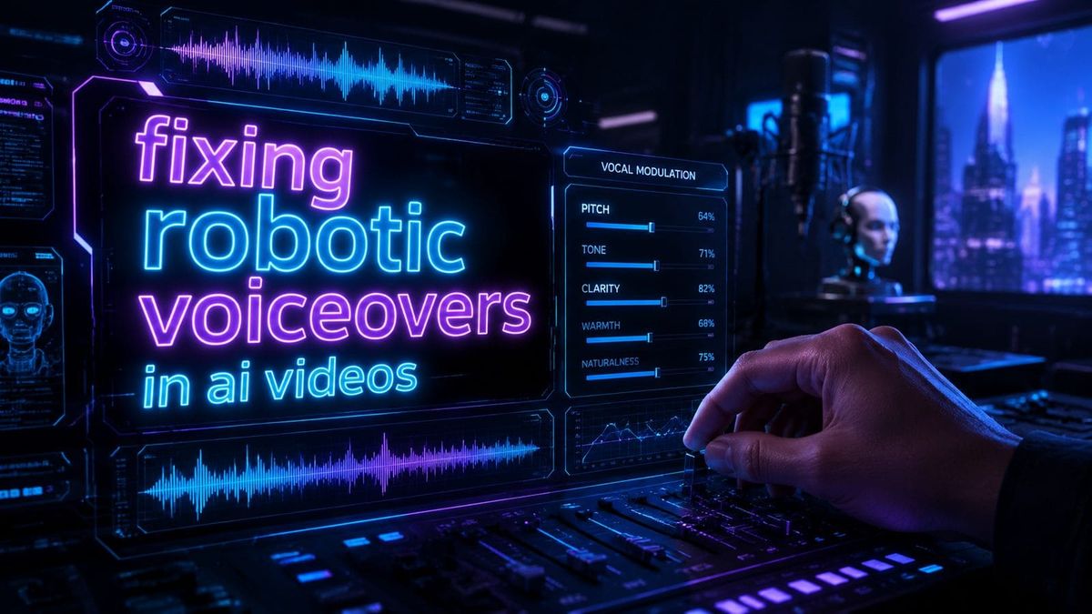 Why AI Voiceovers Sound Robotic and How to Fix Them in 2026