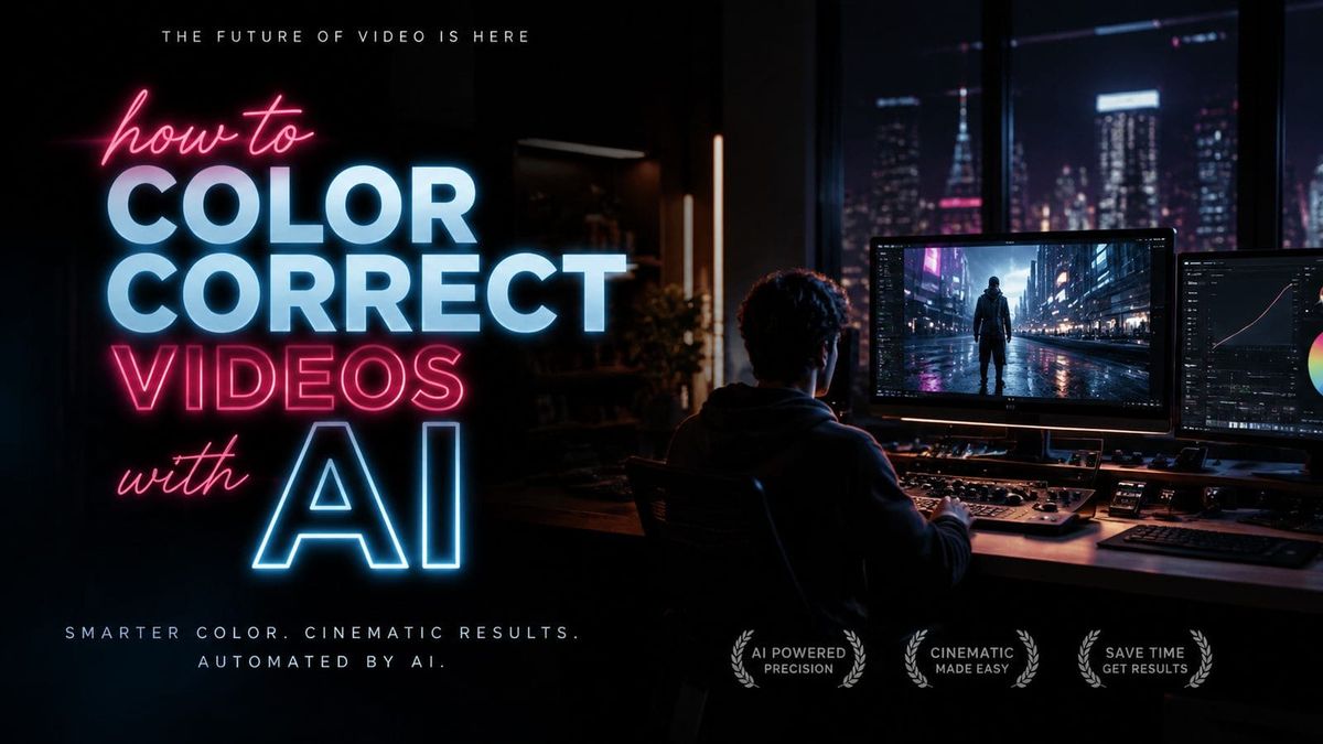 Step-by-Step Guide to Color Correcting Videos with AI in 2026