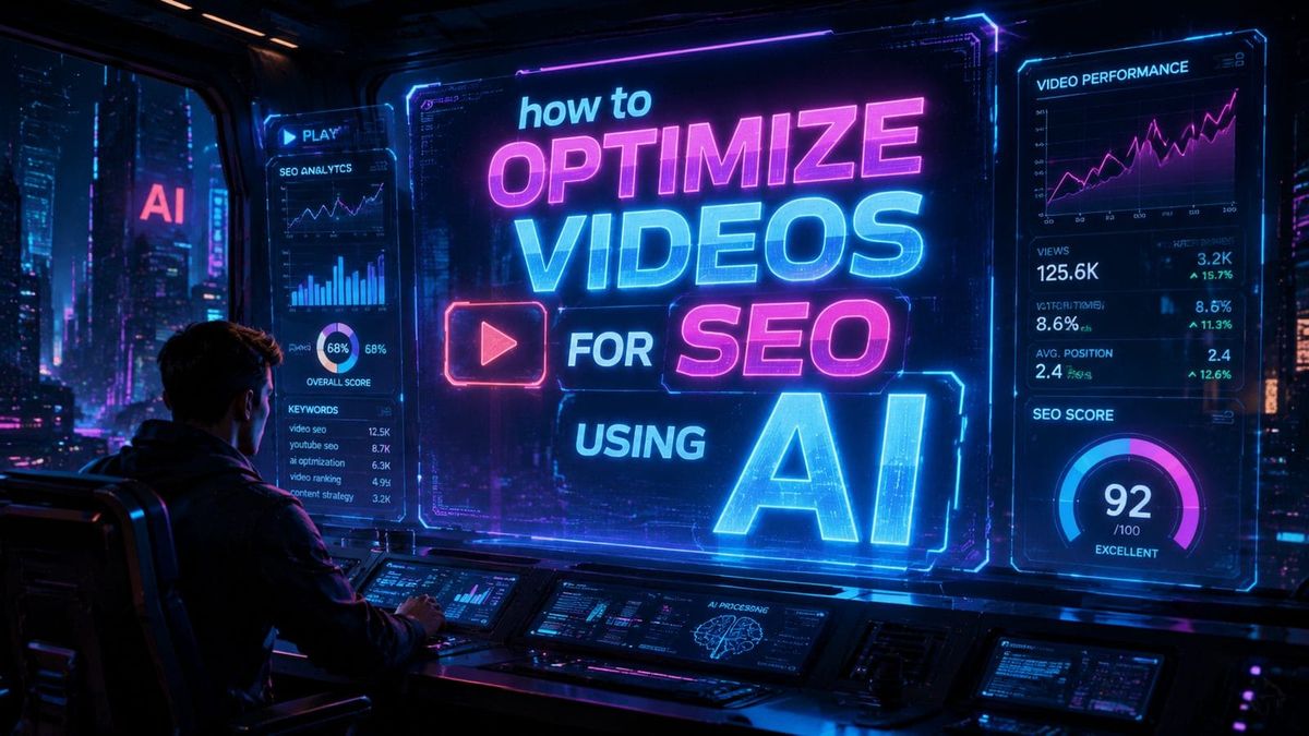 Optimiser ses vidéos pour le SEO avec l'IA : Guide 2026