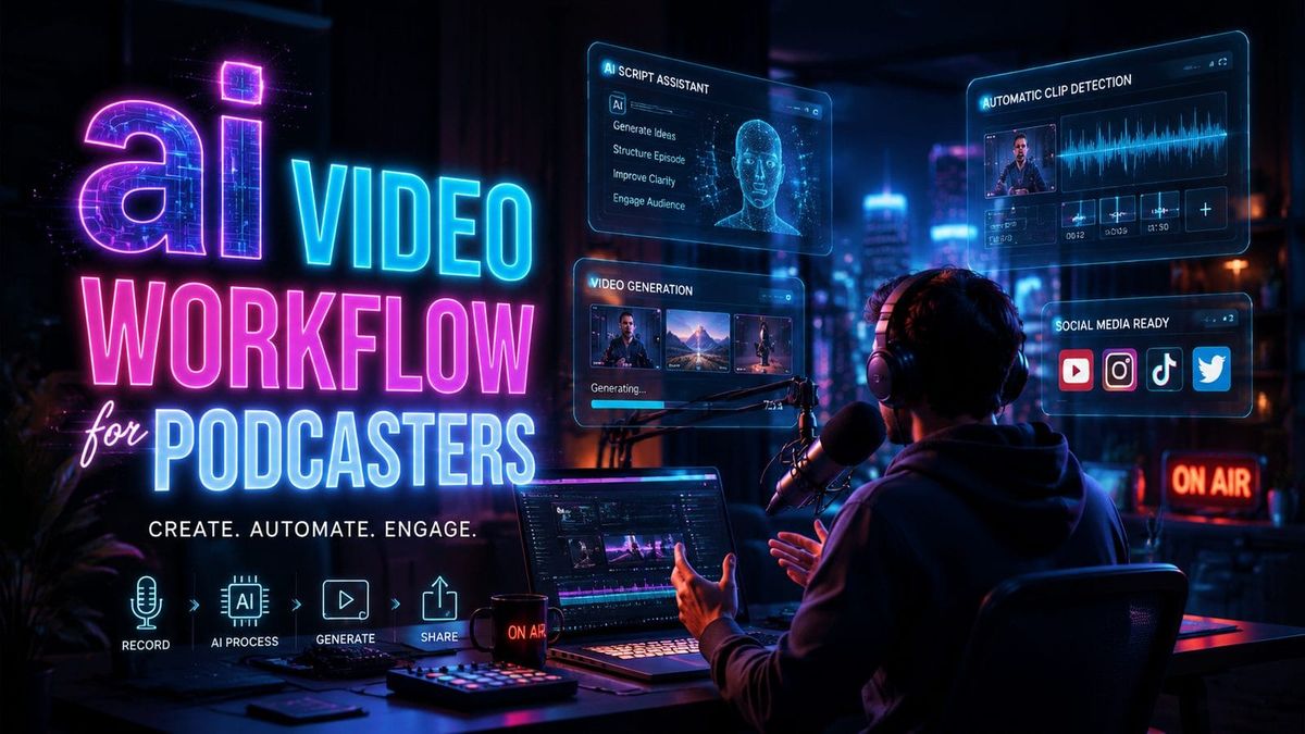 Step-by-Step Guide to AI Video Workflow for Podcasters (2026)