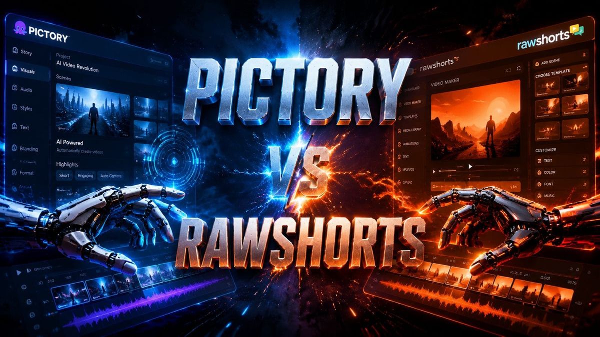 Comparación de Pictory y RawShorts: ¿Cuál es mejor?