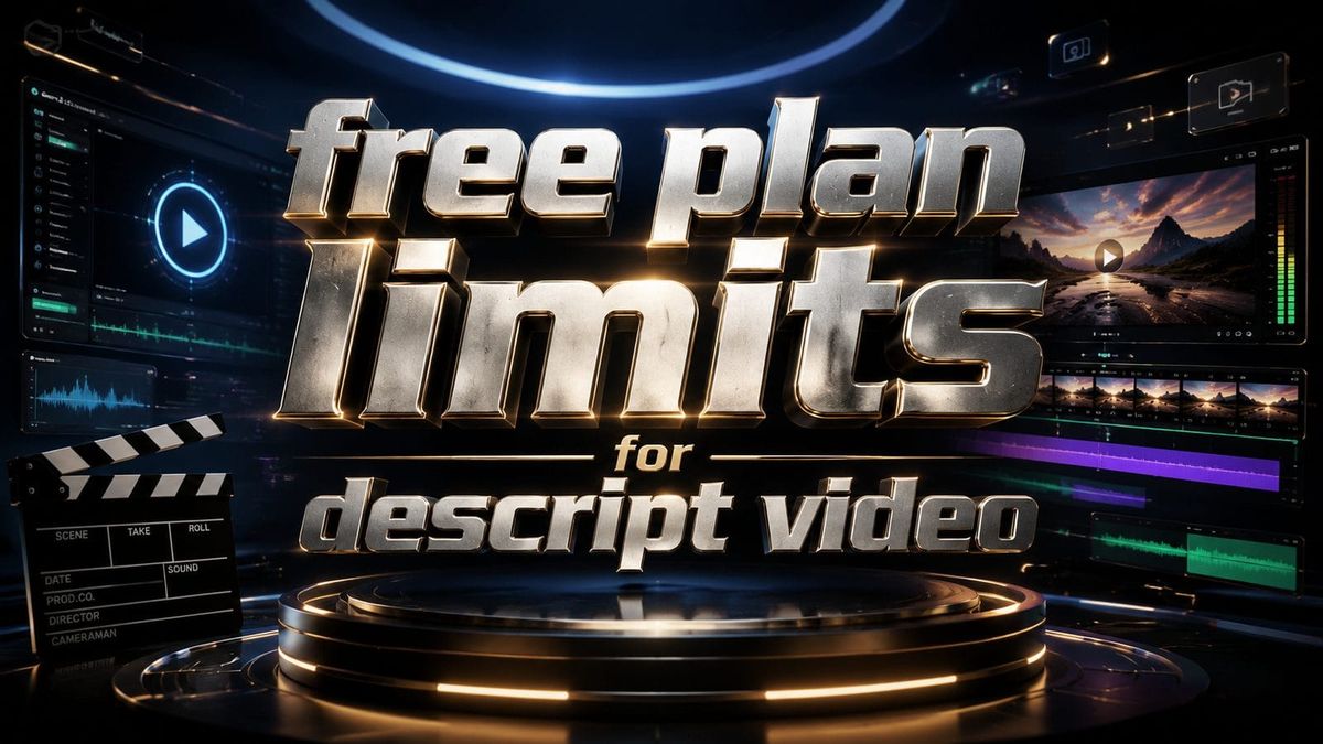 What Are Descript Video's Free Plan Limits in 2026?