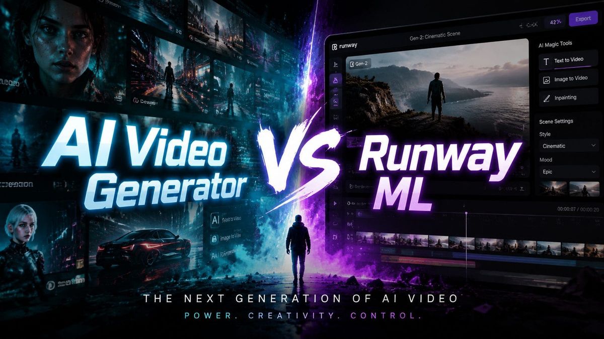 AI Video Generator vs Runway ML: Which Tool Fits Your 2026 Workflow?