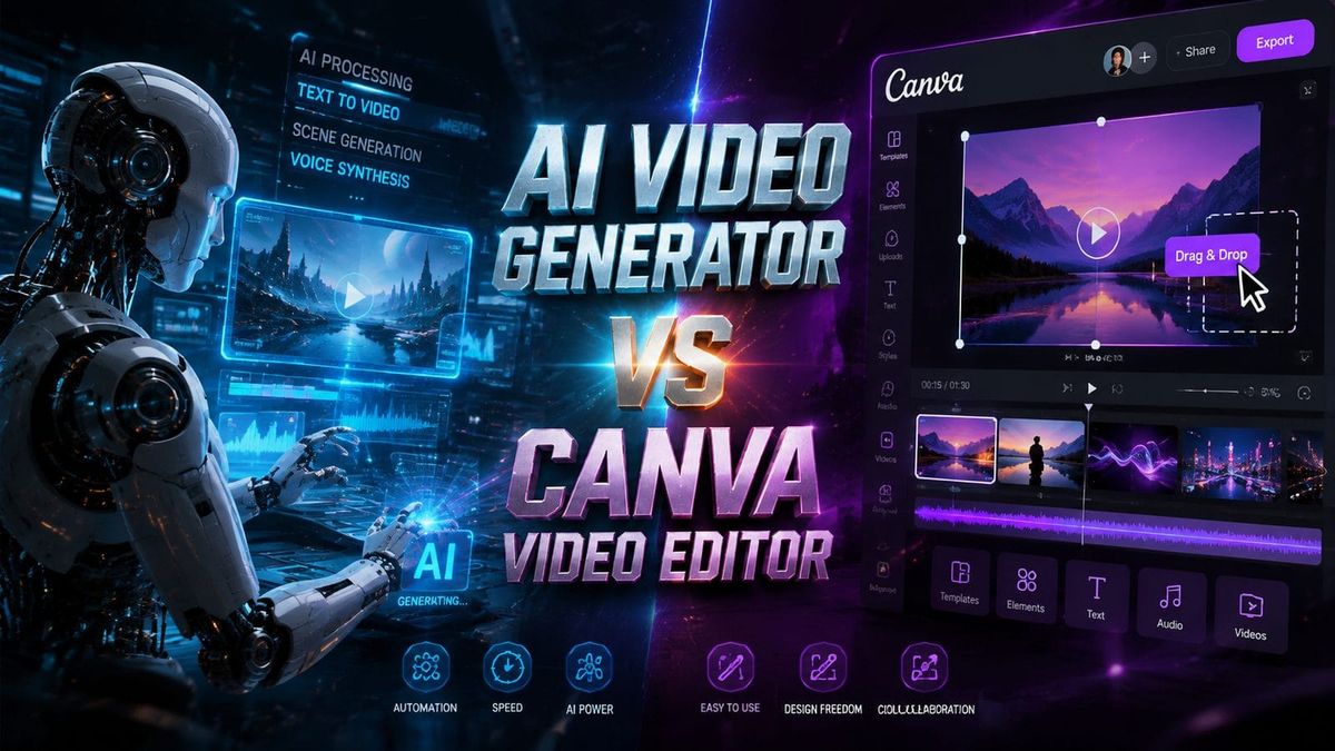 AI Video Generator vs Canva Video Editor: Which Suits Your 2026 Workflow?