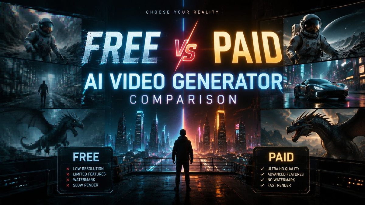 Free vs Paid AI Video Generators: Which Wins for Quality in 2026?