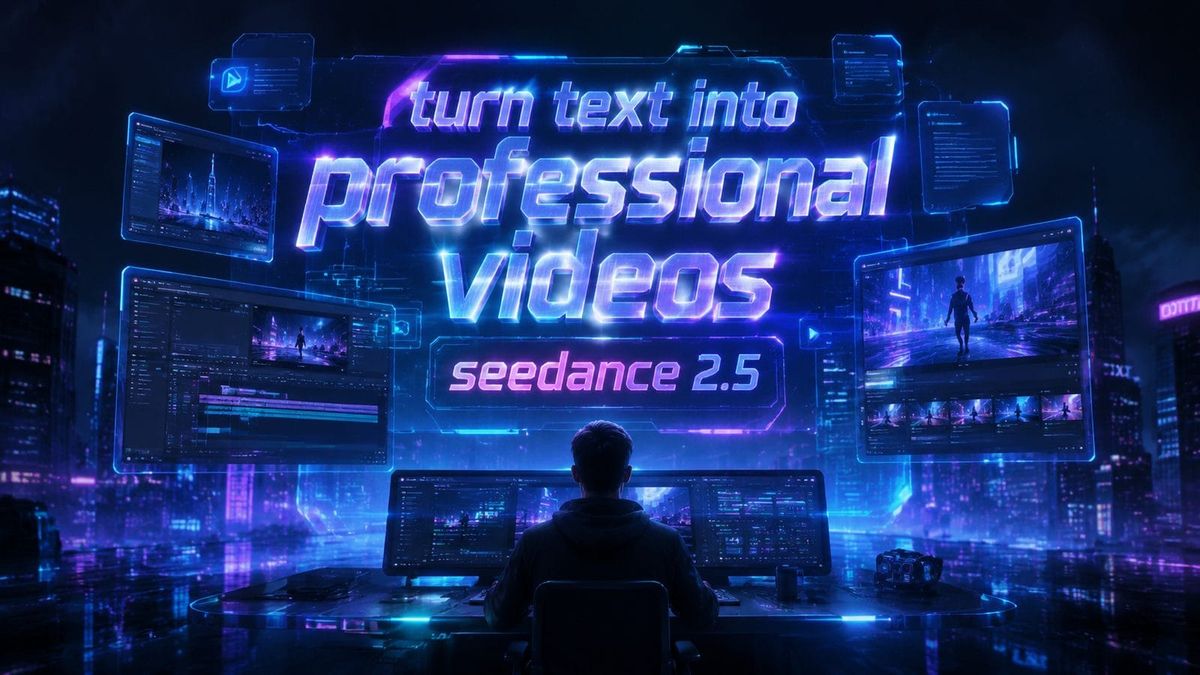 How Does Seedance 2.5 Turn Text Into Professional Videos in 2026?