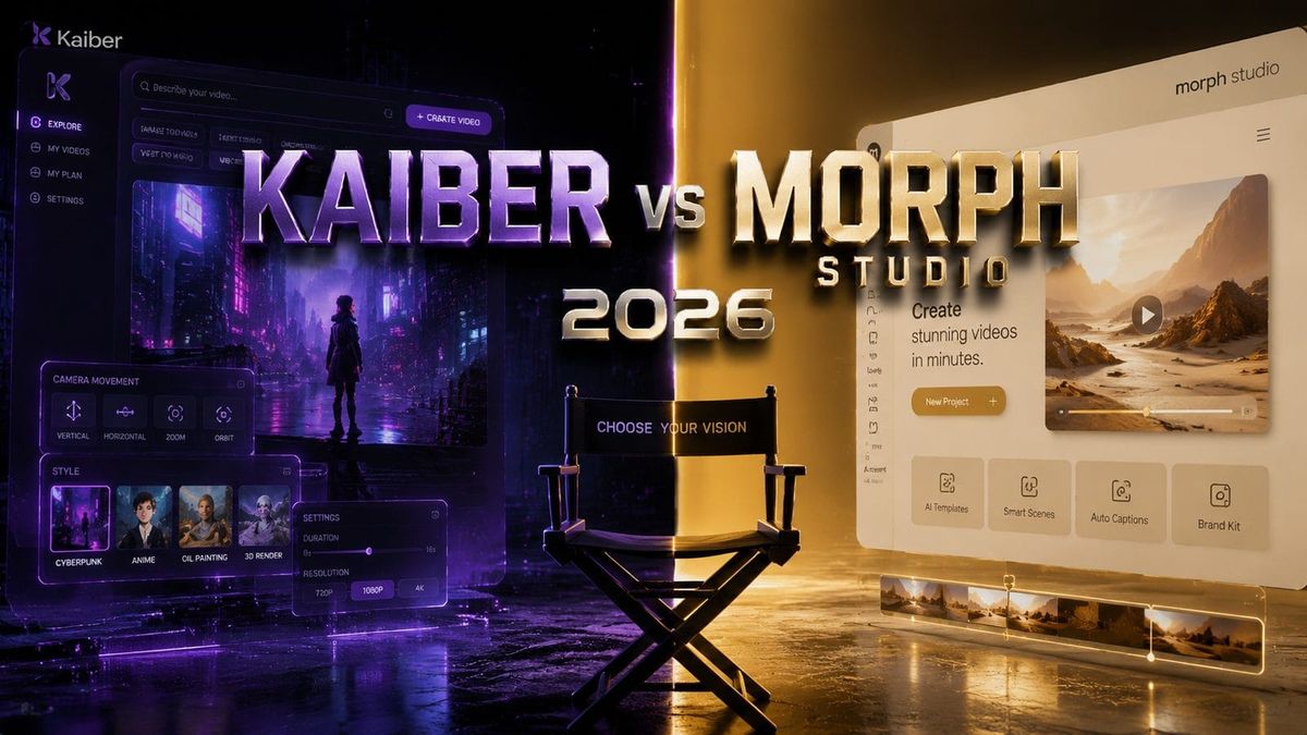 Kaiber vs Morph Studio 2026: Which AI Video Tool Wins for Creators?