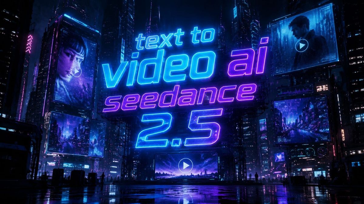 What Is Text to Video AI Seedance 2.5? Complete Guide