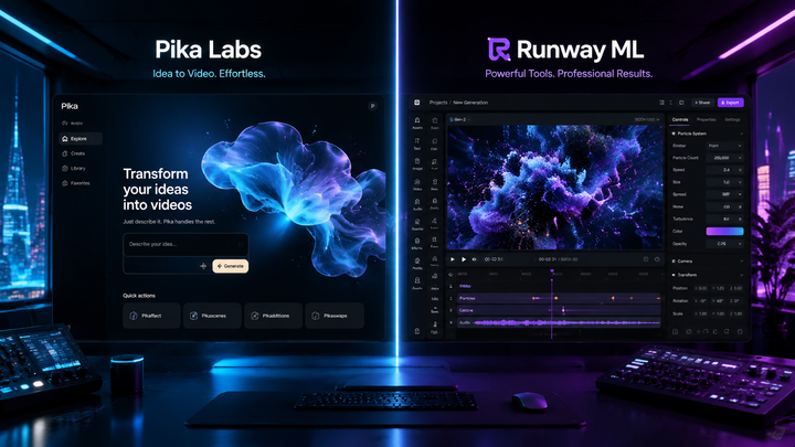 Pika Labs vs Runway ML Comparison: Best AI Video in 2026