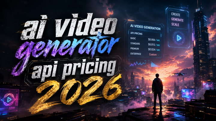 AI Video Generator API Pricing 2026: Guide & Pricing