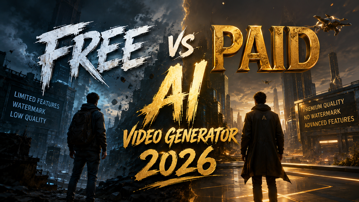 무료 vs 유료 AI 비디오 생성기 2026: 어느 쪽이 승리할까?