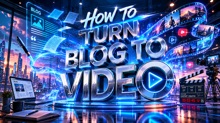 How to Turn Blog to Video: The 2026 AI Video Strategy Guide