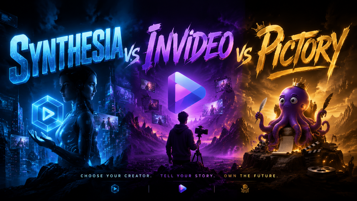 Synthesia vs InVideo vs Pictory 2026: Best AI Video Tool?