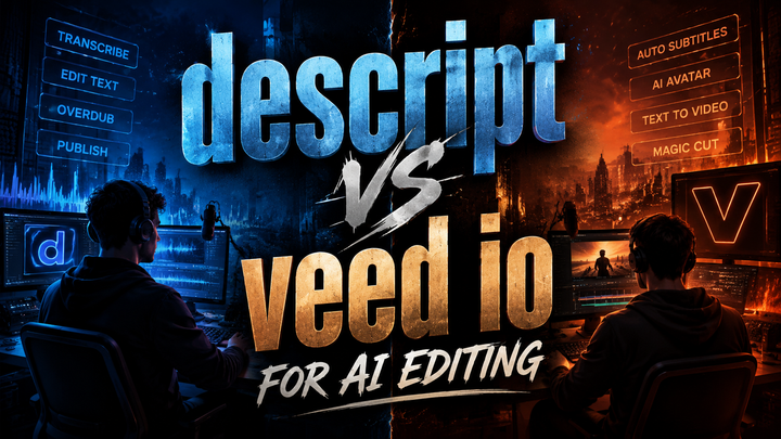 Descript vs Veed.io AI Editing: 2026 Comparison