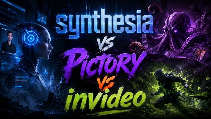 Synthesia vs Pictory vs InVideo (2026): Best AI Video Tool?