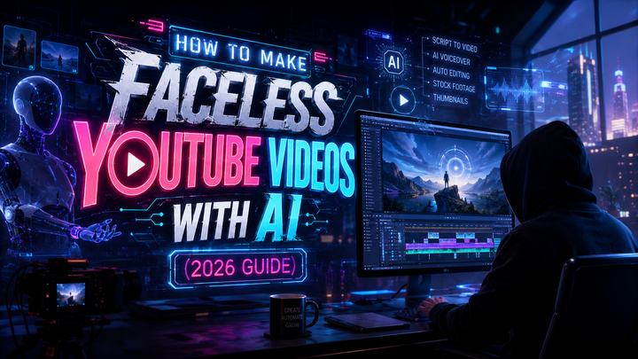 How to Make Faceless YouTube Videos with AI (2026 Guide)