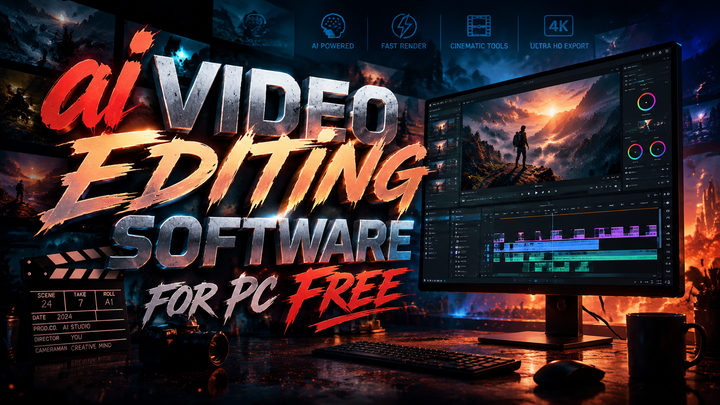 Best Free AI Video Editing Software for PC (2026)
