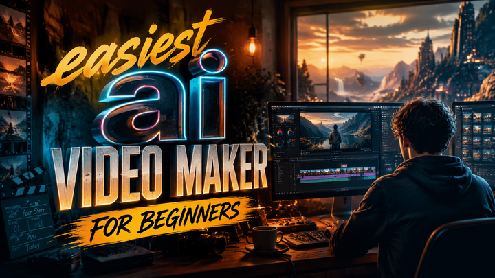 Easiest AI Video Maker for Beginners (2026): Top Picks