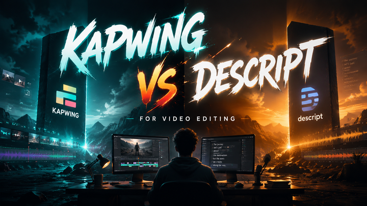 Kapwing vs Descript for Video Editing (2026): Best?