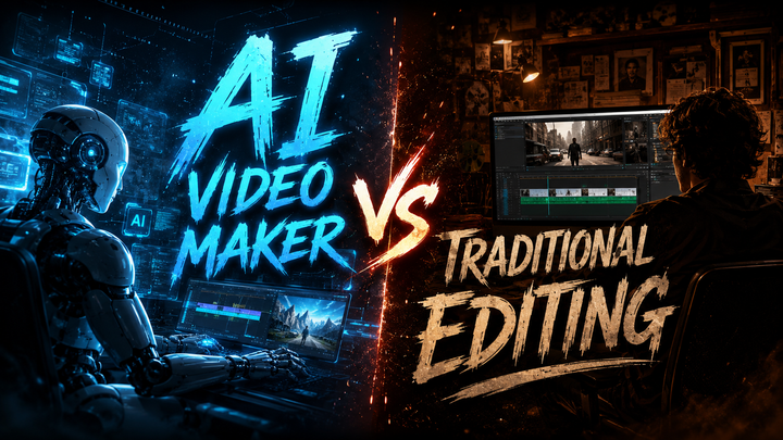 AI Video Maker vs Traditional Editing (2026 Guide)