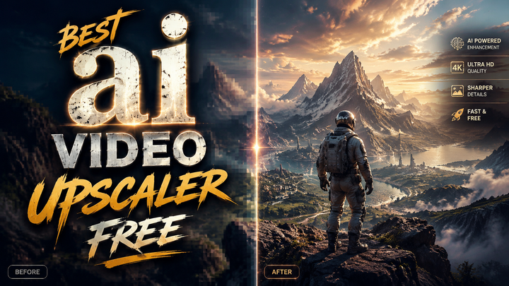 Best AI Video Upscaler Free in 2026 – Top Picks