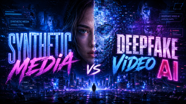 Synthetic Media vs Deepfake Video AI: 2026 Guide
