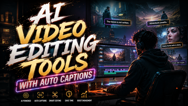 Top AI Video Editing Tools with Auto Captions (2026 Review)