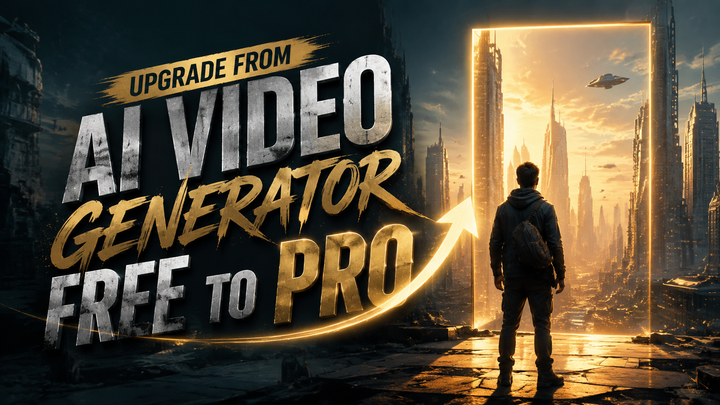 Upgrade from AI Video Generator Free to Pro in 2026