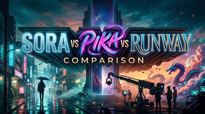 Sora vs Pika vs Runway 2026: Ultimate AI Video Comparison