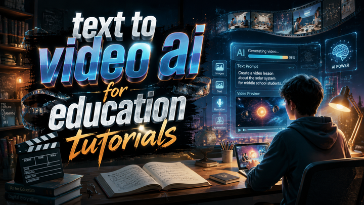 IA Texte vers Vidéo pour Tutoriels Éducatifs (Guide 2026)