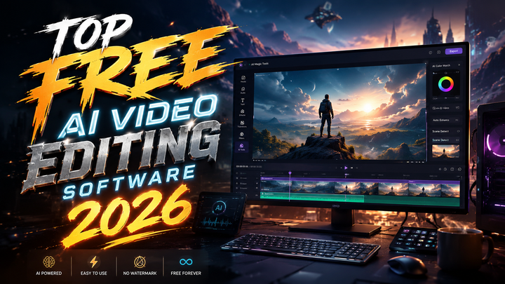 Top Free AI Video Editing Software 2026: Best Picks