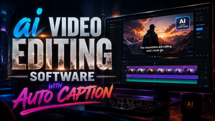 AI Video Editing Software with Auto Caption (2026 Guide)
