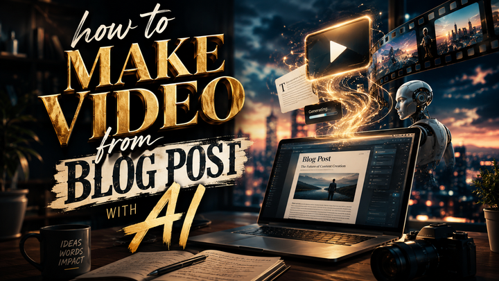 How to Make Video from Blog Post with AI in 2026