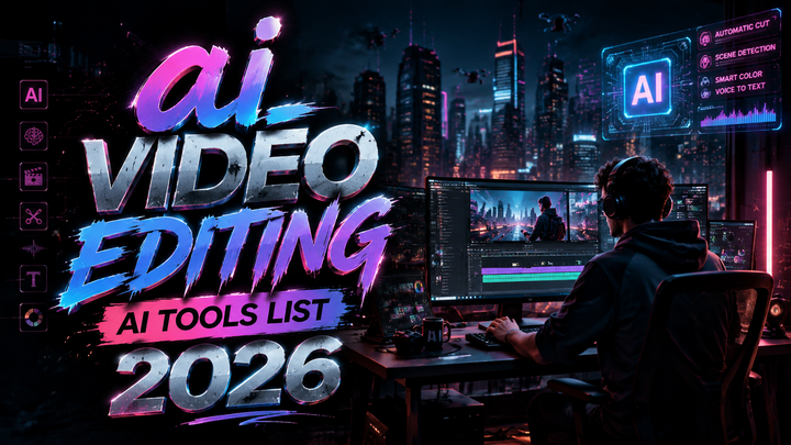 AI Video Editing AI Tools List 2026: Top 10 Picks