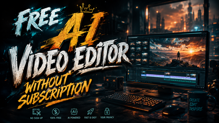 Best Free AI Video Editor Without Subscription 2026
