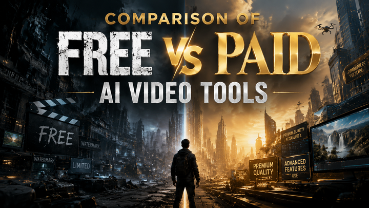 Comparación de herramientas de video IA gratis vs de pago (2026)