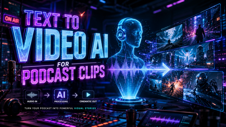 Text to Video AI for Podcast Clips: 2026's Top Tools & Trends
