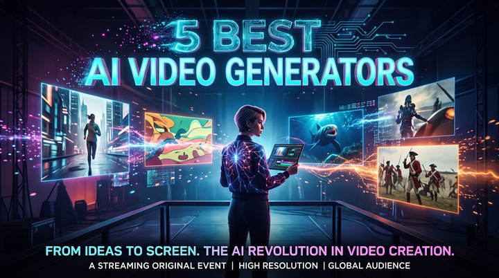 Os 5 Melhores Geradores de Vídeo por IA em 2026